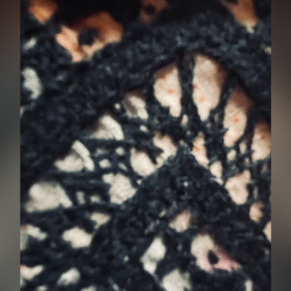 Black and cream Free People card wallet. Measures approximately 4 x 5”. New! - Picture 2 of 7